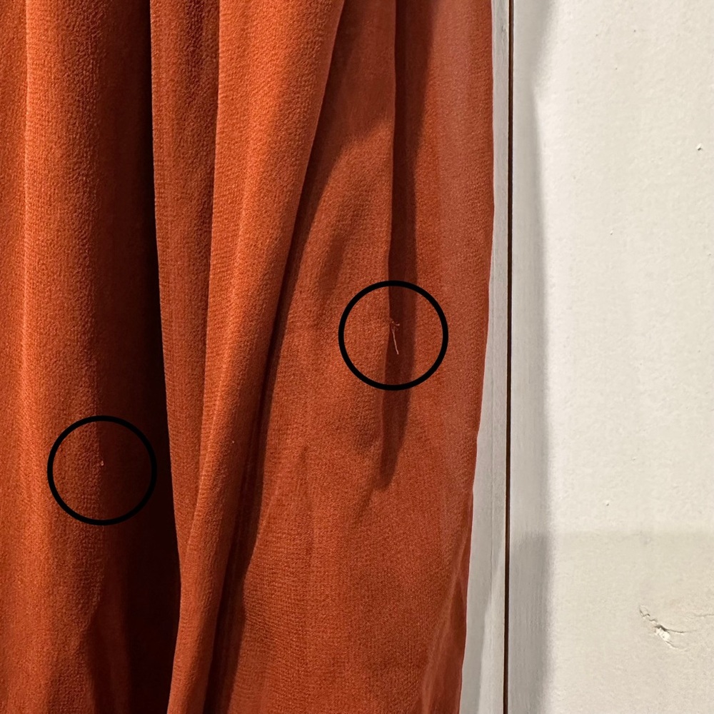 Retrofete Ina Silk Chiffon Dress In Caramel Size Medium - Picture 12 of 16